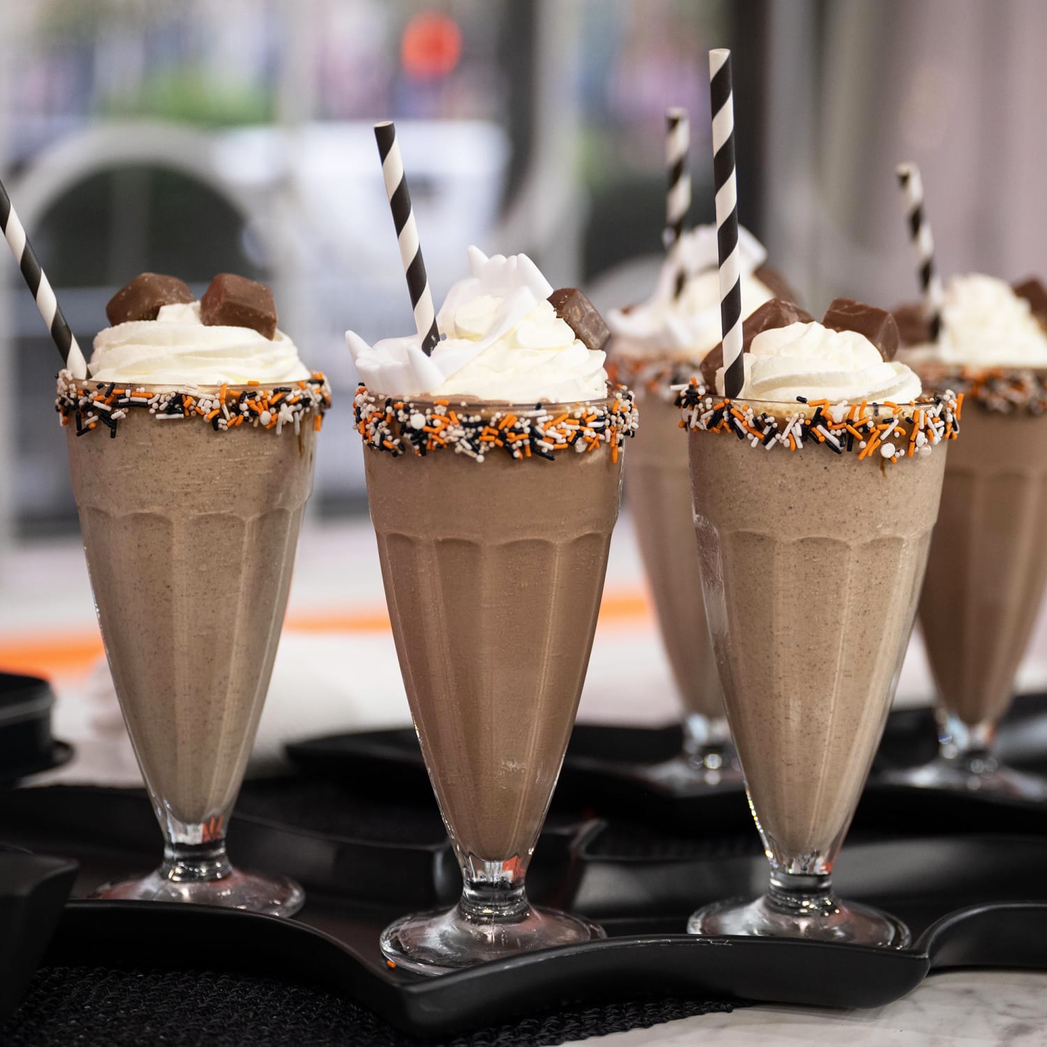 Milkshake candy store bar