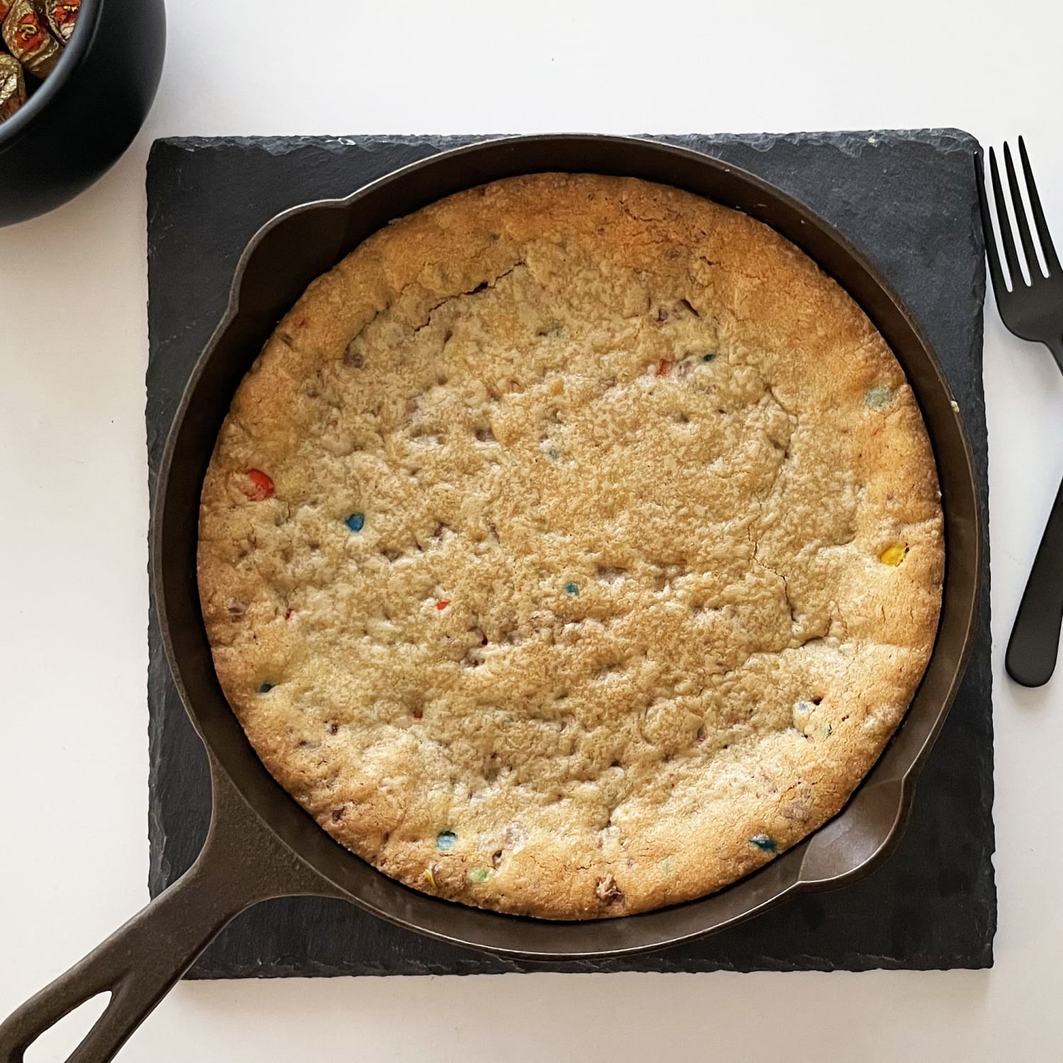 Cast Iron Skillet Cookie Mix and M&Ms Candy Baking Kit