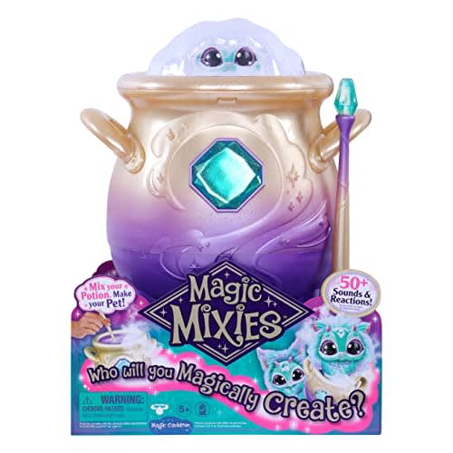  Magic Mixies Magical Misting Crystal Ball with Interactive 8  inch Blue Plush Toy and 80+ Sounds and Reactions, Small Breeds : Toys &  Games