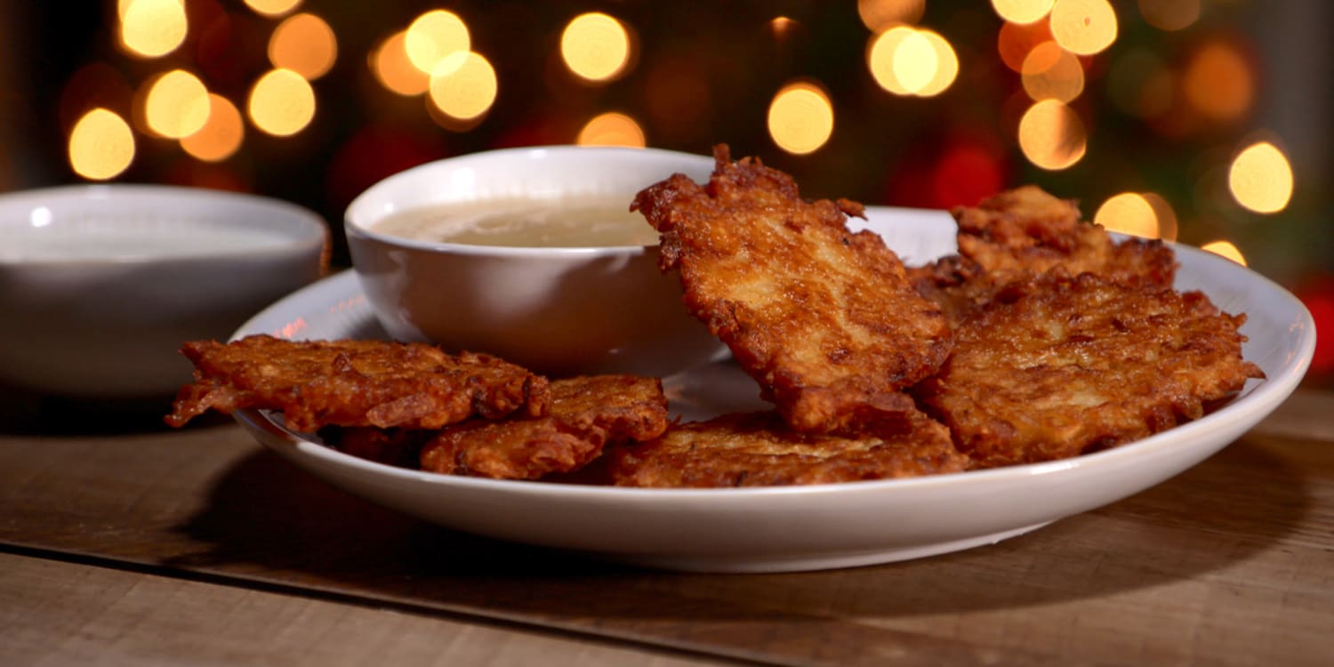 How to make perfectly crispy potato latkes for Hanukkah