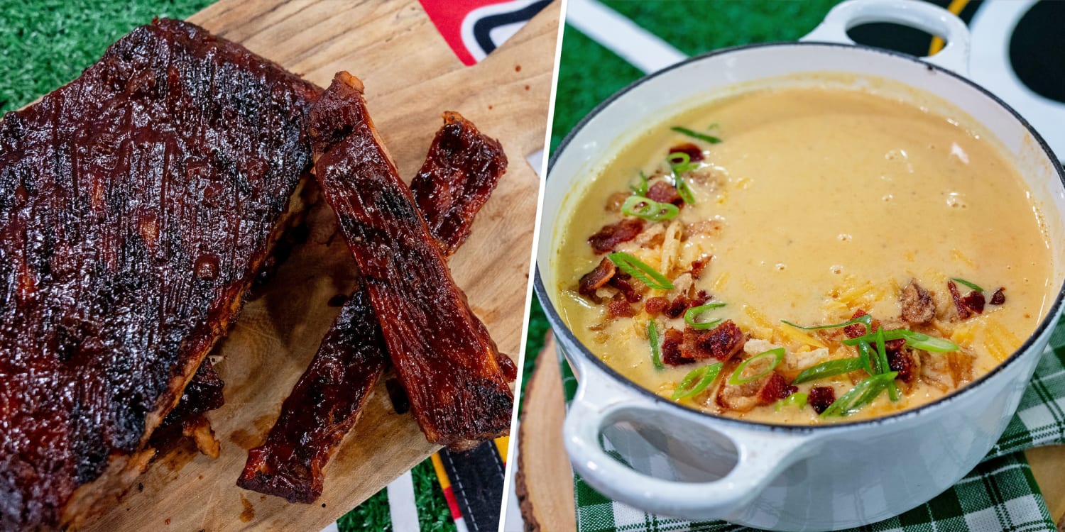 Katie Lee Biegel makes tender ribs and cheesy soup for game day