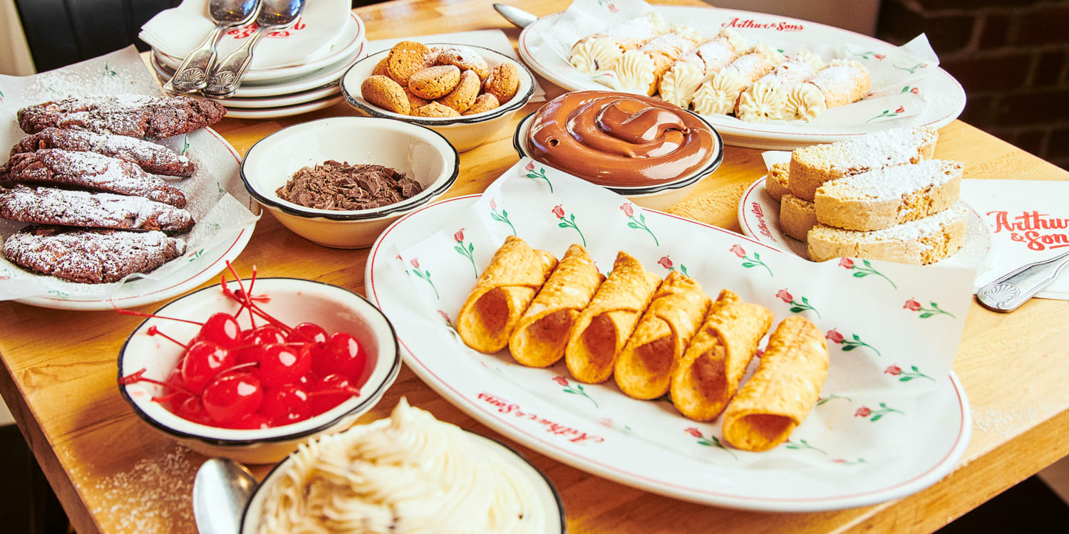 Set up a cannoli station for a fun, interactive dessert
