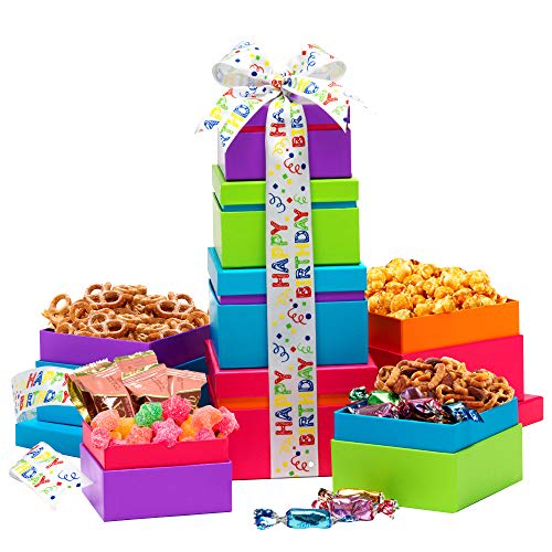 Birthday Gift Box w/Snacks, Happy Birthday Balloon & Boredom Busters – Gifts  Fulfilled