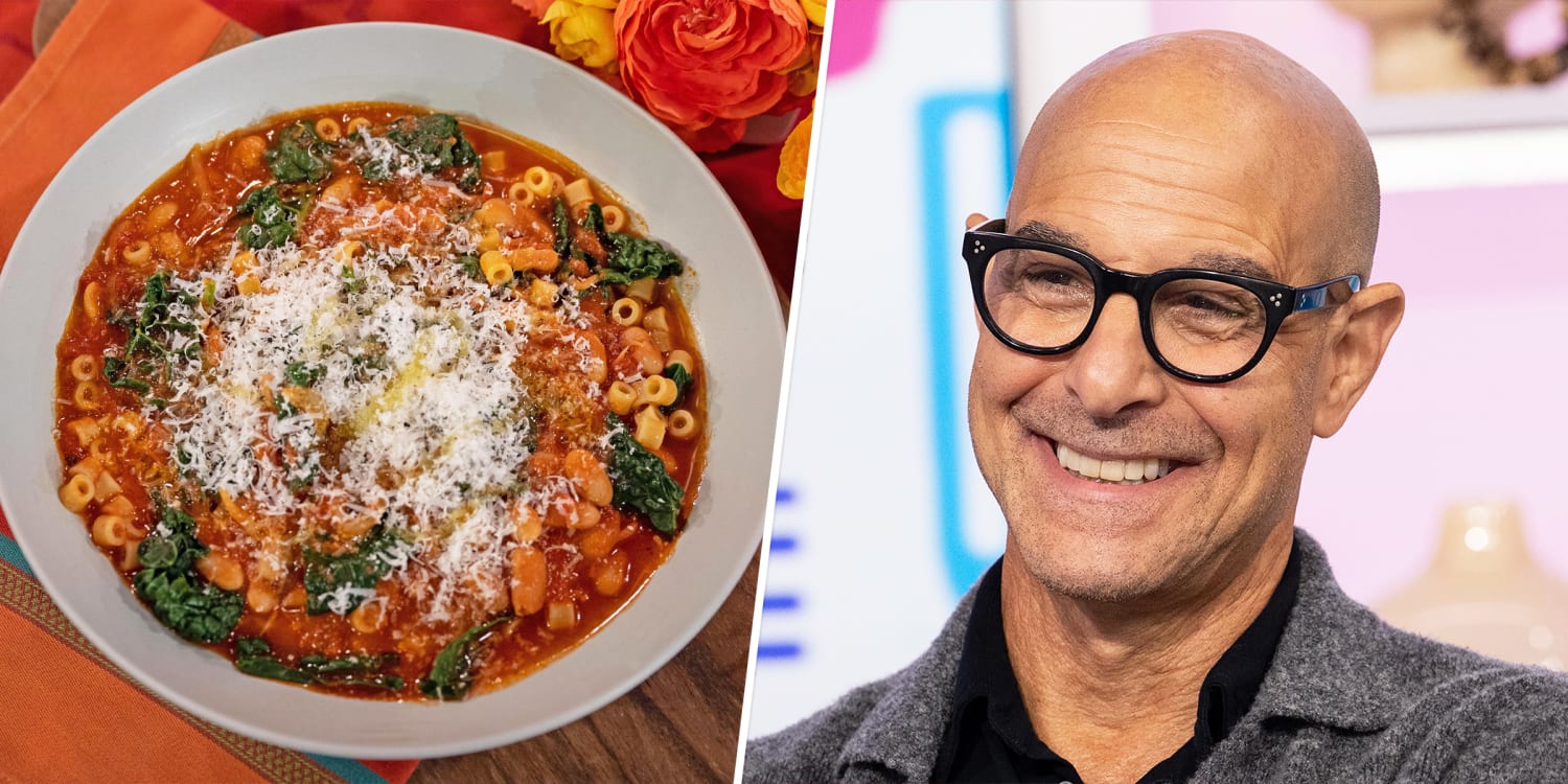Stanley Tucci shares his 'staple' pasta fagioli recipe