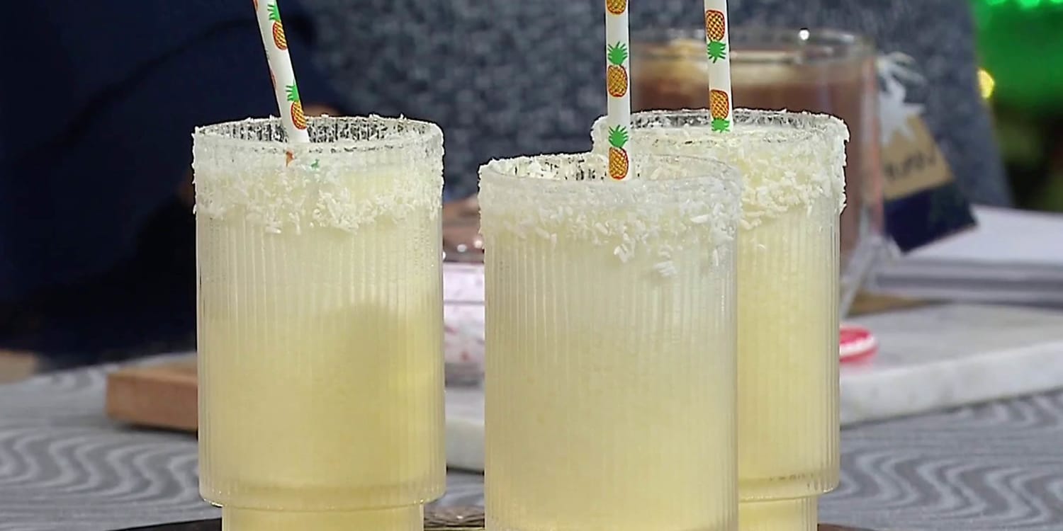 A blizzard-ada is a wintery riff on a piña colada