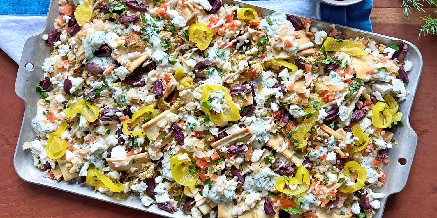 Dig into these Mediterranean-style nachos