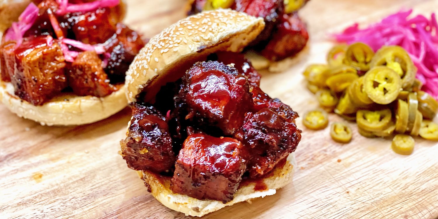 Make Kansas City-style burnt end sandwiches to celebrate the big game