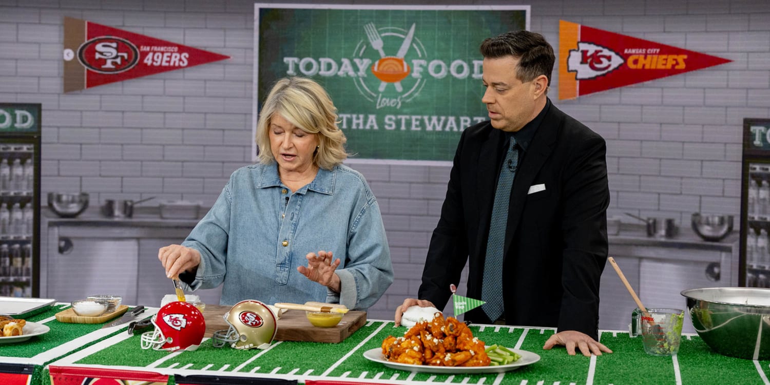 Martha Stewart's Super Bowl spread: Wings, pigs in a blanket, guacamole and more