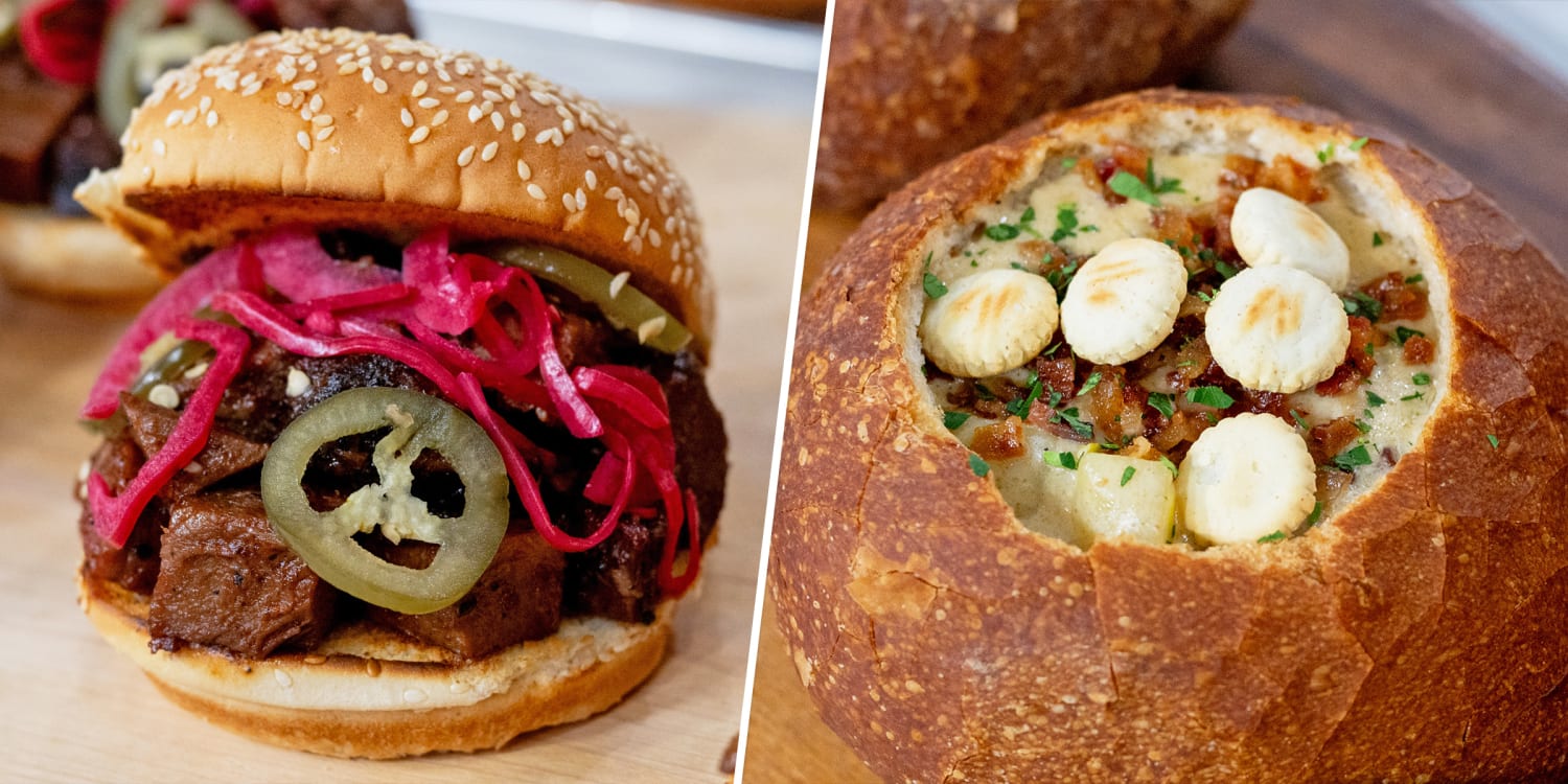 Matt Abdoo makes burnt end sandwiches and clam chowder for the big game