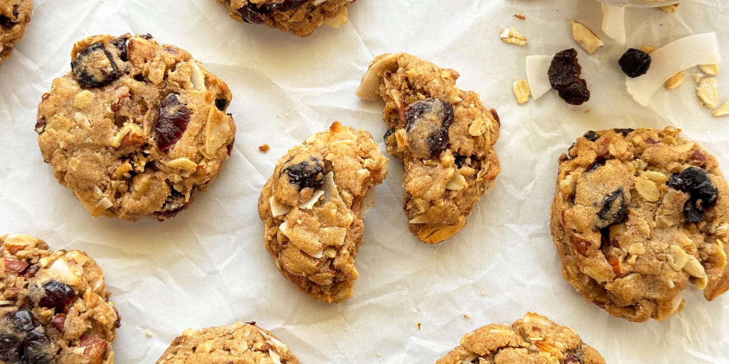 These good-for-you cookies are packed with dried fruit and nuts