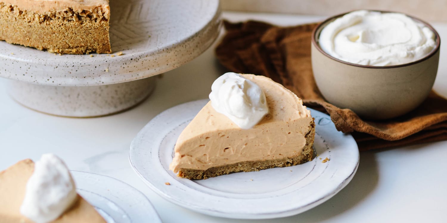 Enjoy pumpkin cheesecake year-round with this easy, no-bake recipe