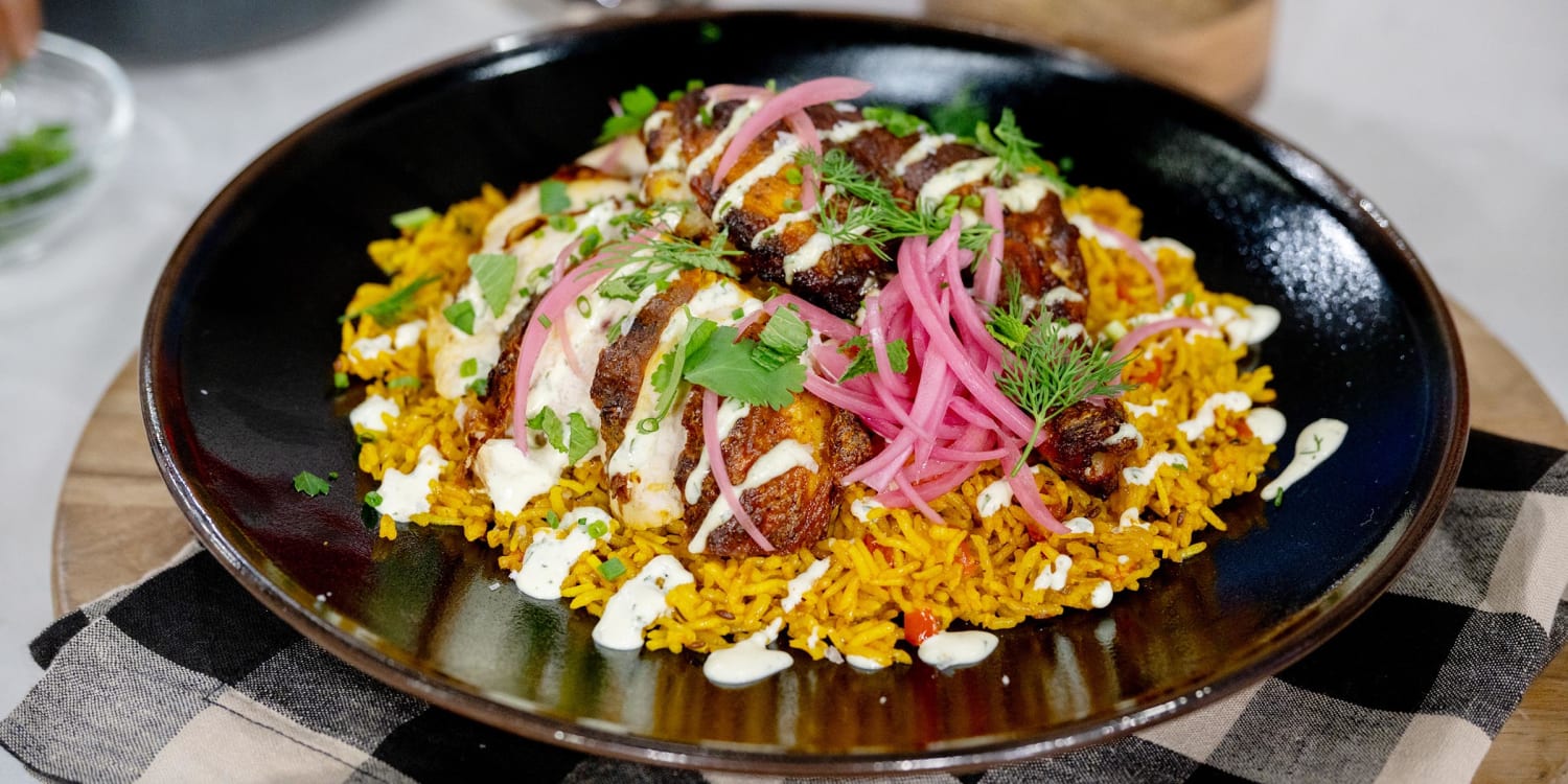 How to make halal cart-style chicken and rice