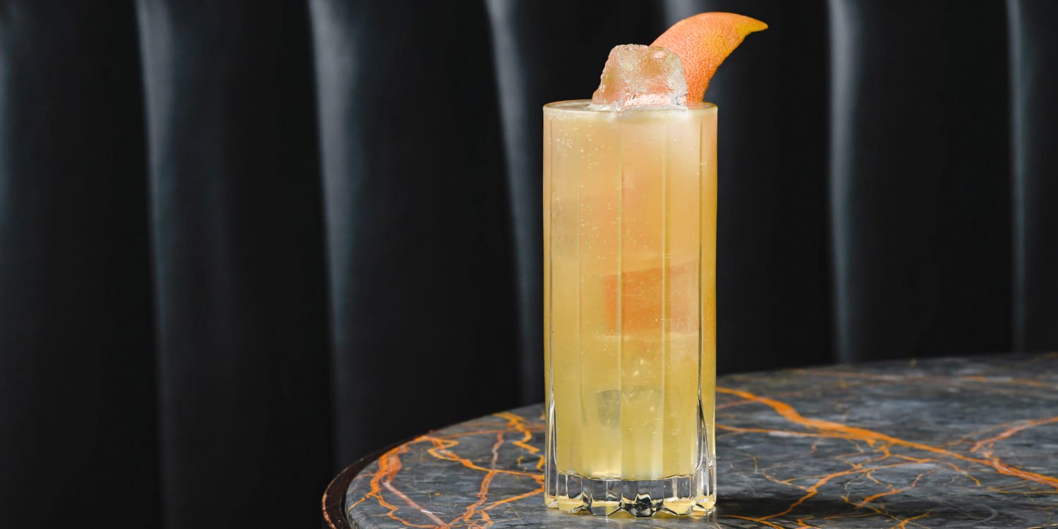 This souped-up grapefruit gin and tonic is both sweet and bitter