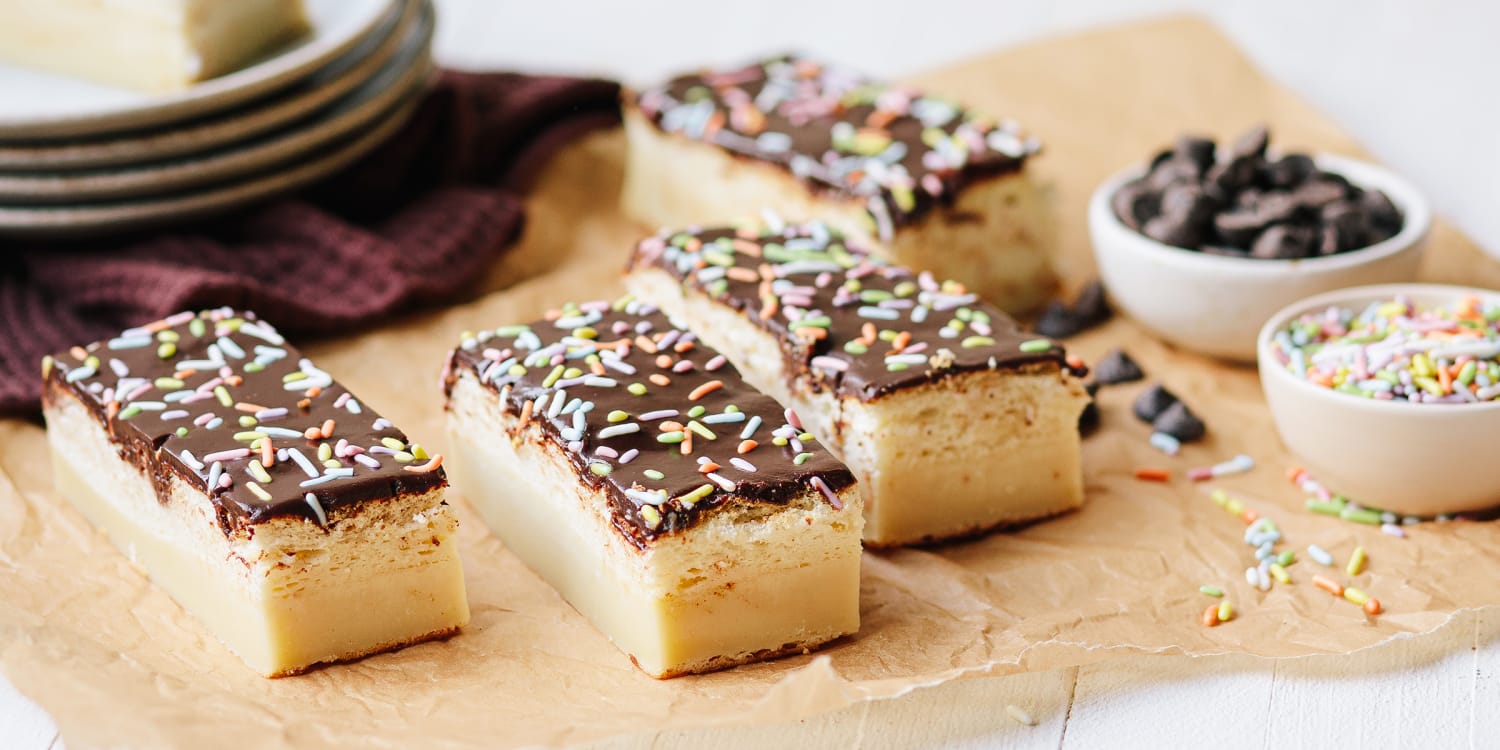 Make everyday special with vanilla magic cake with chocolate ganache