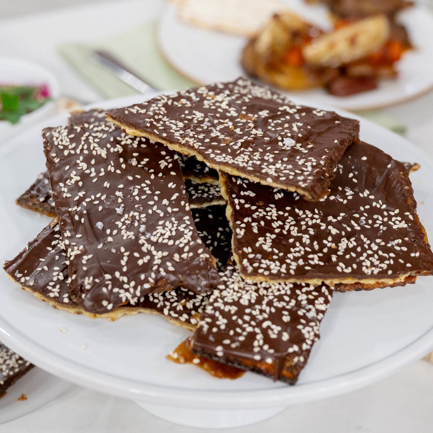 Dark Chocolate Matzo Toffee