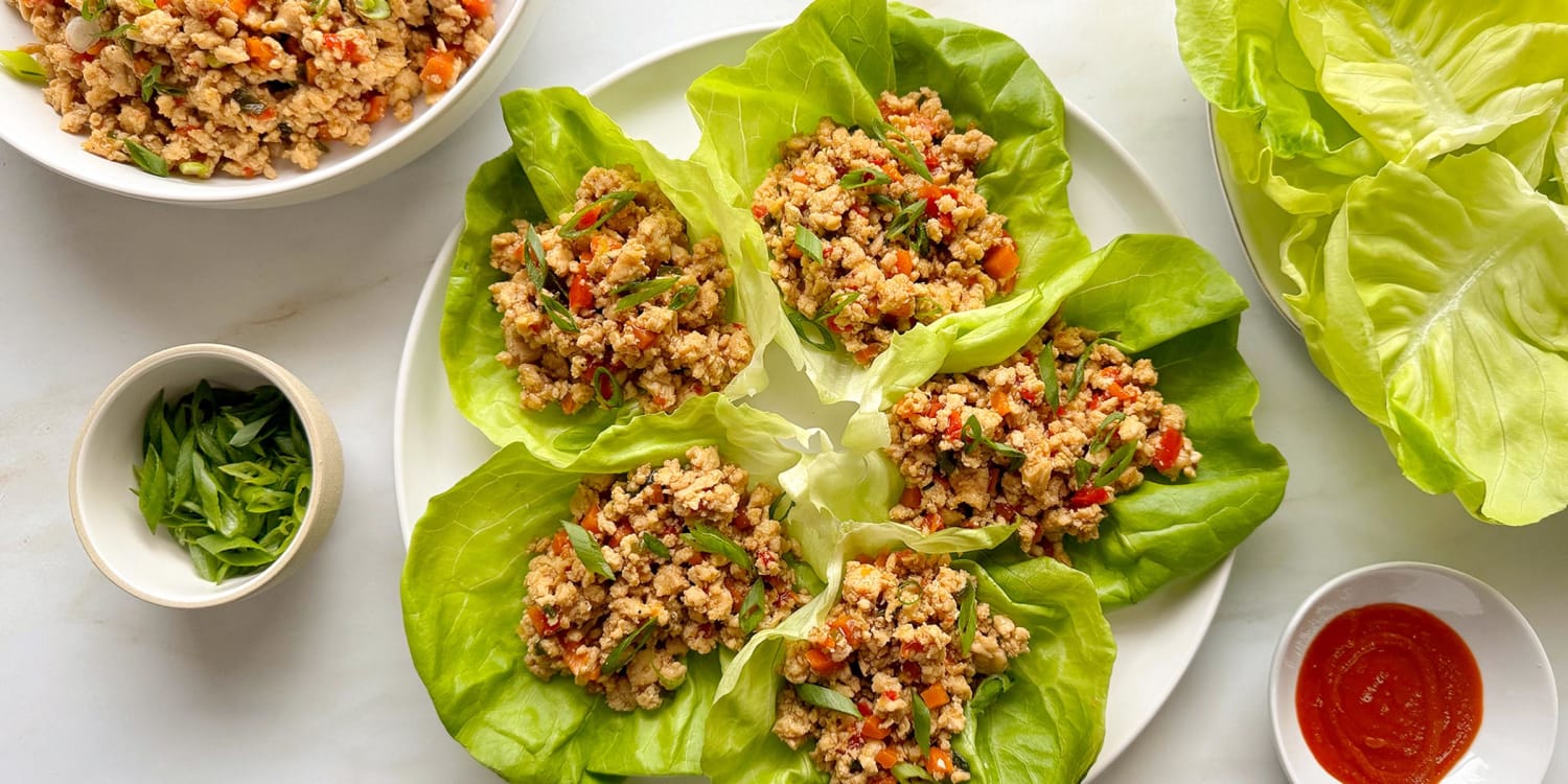 A make-ahead recipe for chicken lettuce wraps