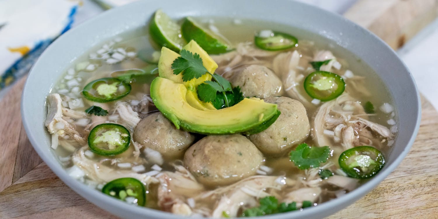 Spice up matzo ball soup with fresh chiles and cilantro