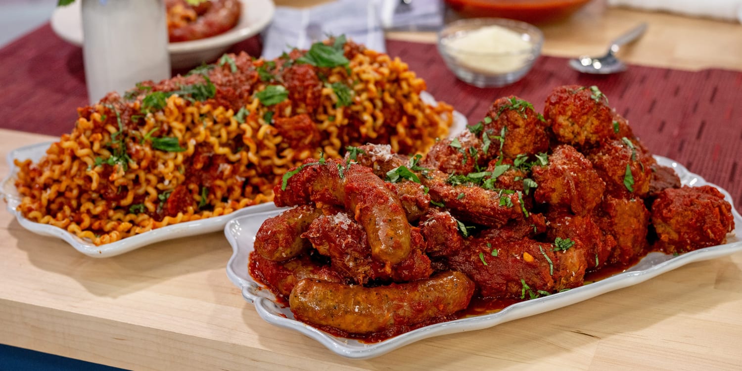 Anthony Scotto's Sunday sauce with meatballs, sausage, ribs and more