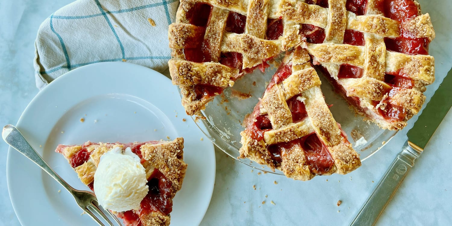It's spring! Celebrate with a homemade strawberry rhubarb pie