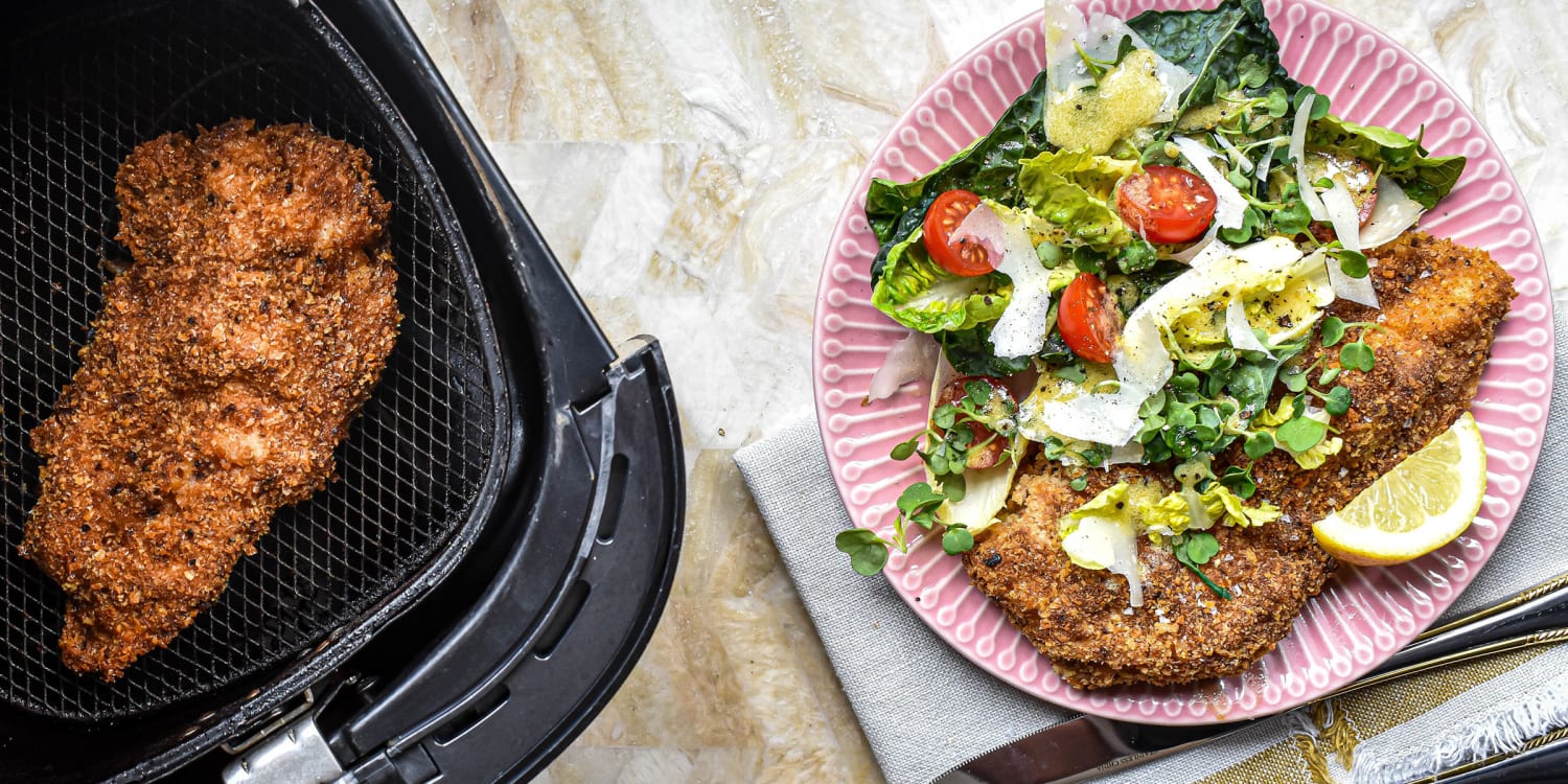 Make a healthy version of  chicken Milanese using your air fryer