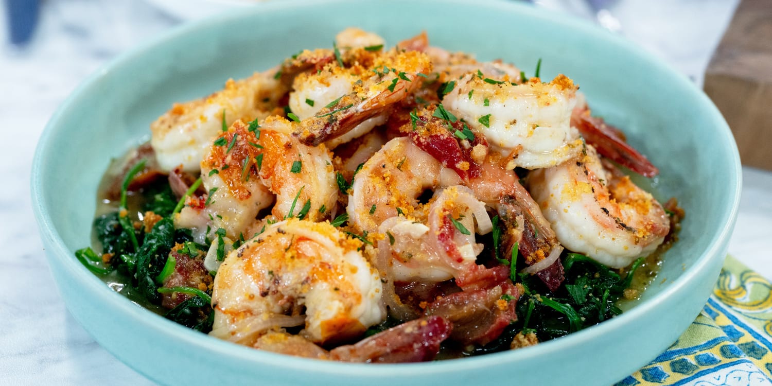 Make Joe Isidori's shrimp scampi and spinach for a special Mother's Day meal