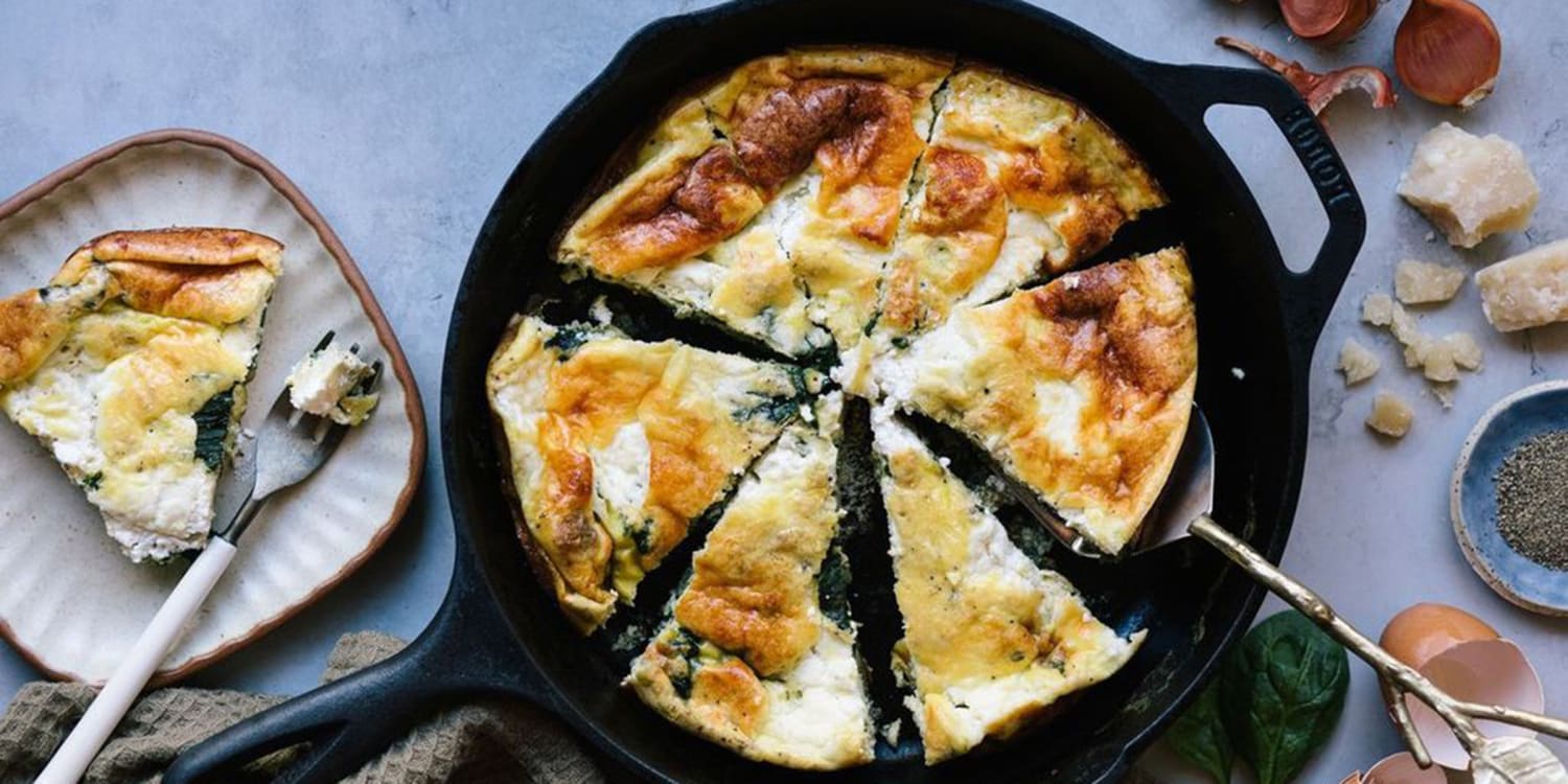 Make this quick and easy spinach frittata for spring brunch