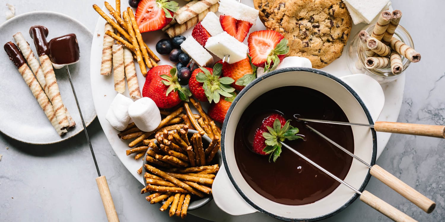 Fall in love with this easy chocolate fondue recipe