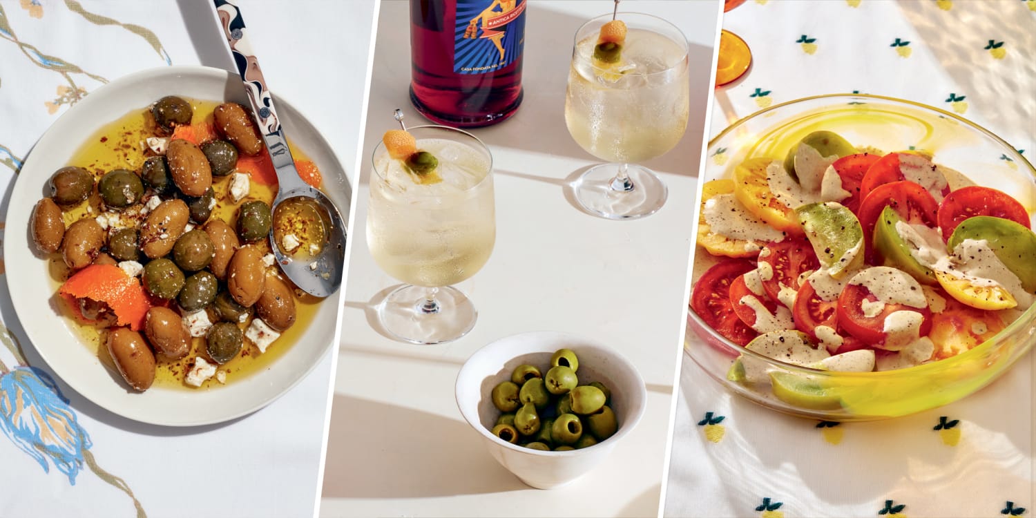 Make summertime parties sparkle with easy appetizers and a DIY spritz bar