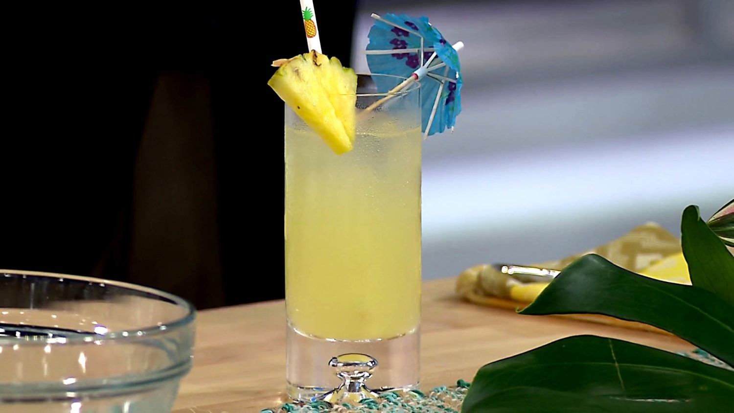 Sweet pineapple and spicy ginger add bold flavors to this lemonade cocktail