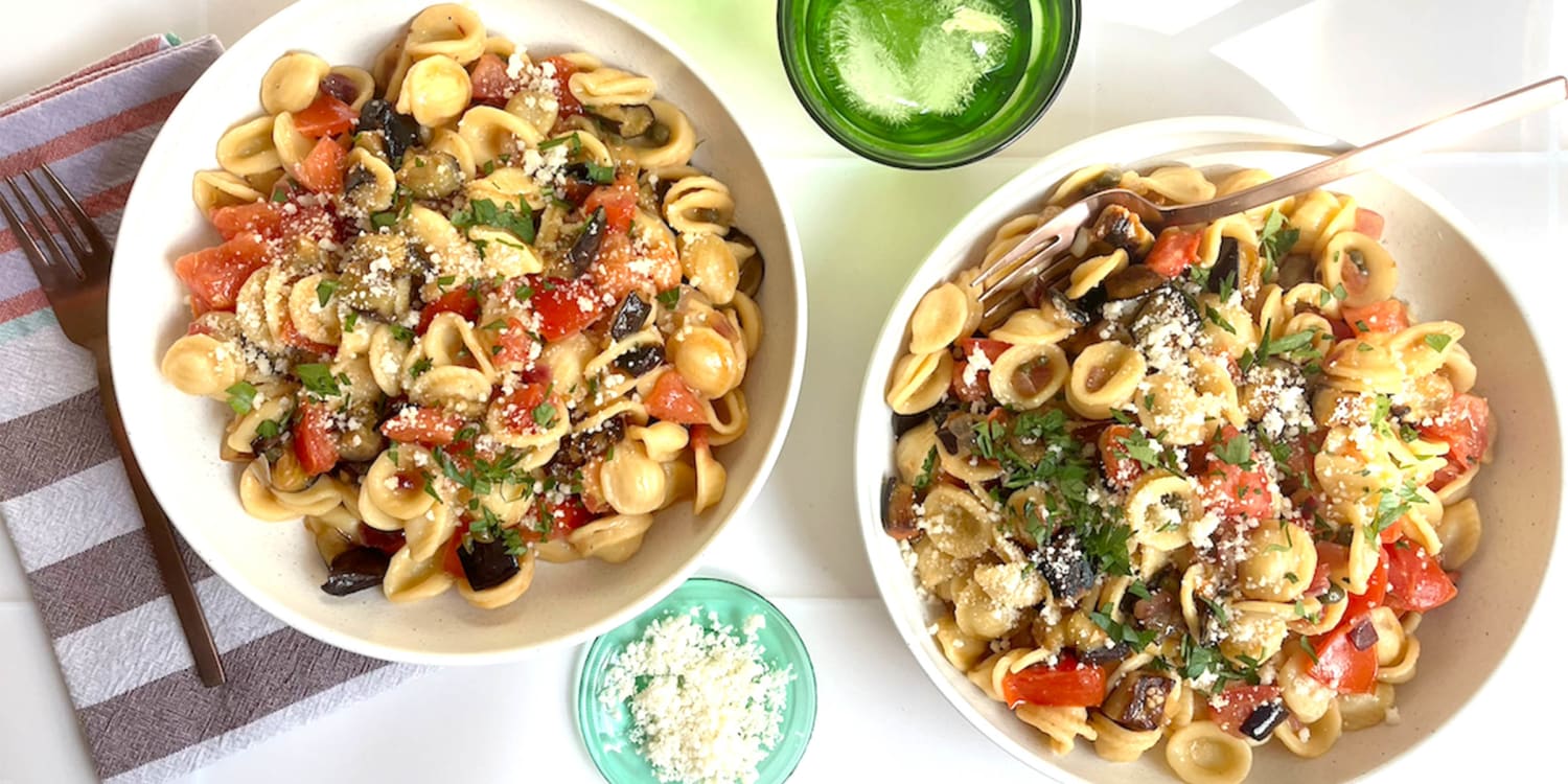 This summer pasta salad is inspired by an Italian classic