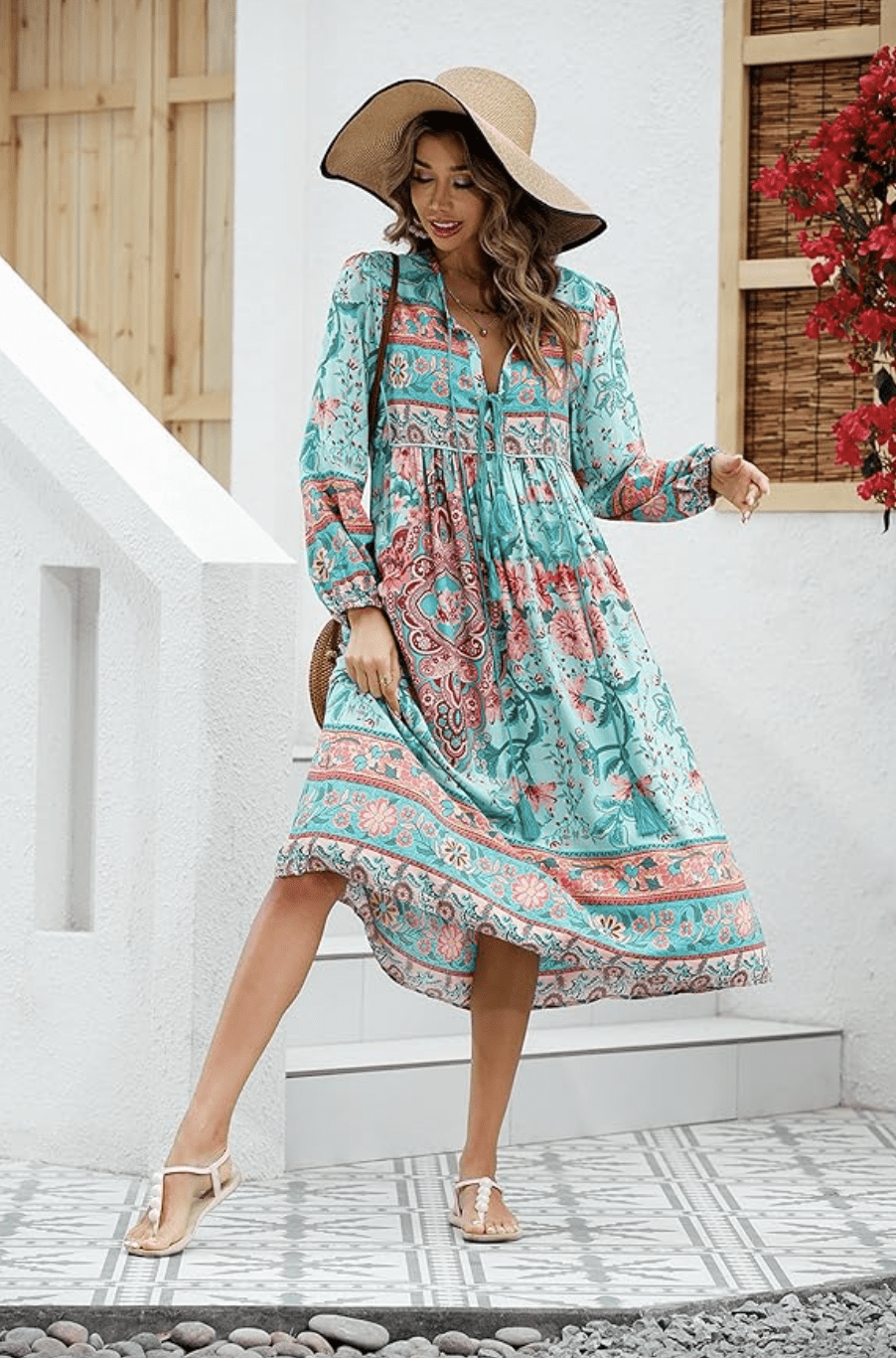 R.Vivimos Floral Bohemian Midi Dress review — TODAY