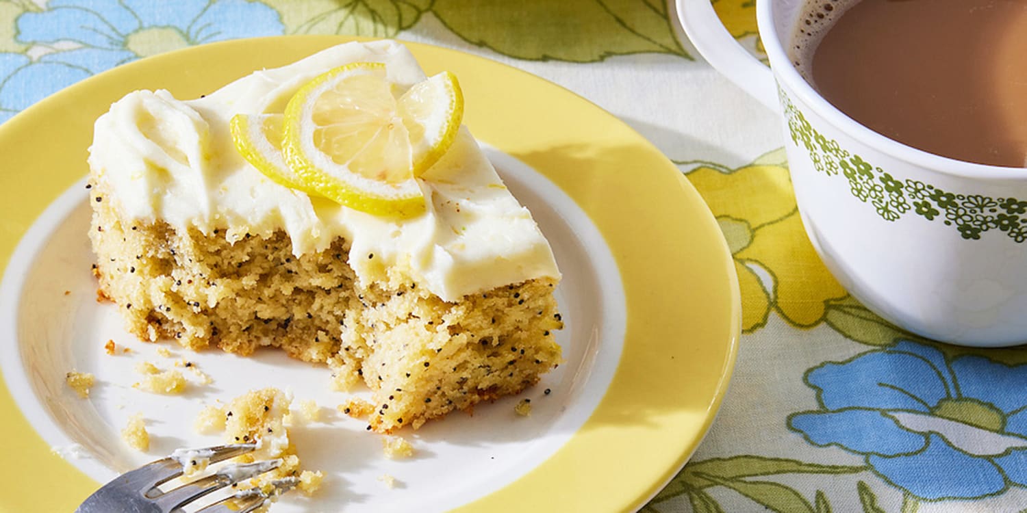 Enjoy dessert anytime with this lightened-up lemon-poppy seed cake