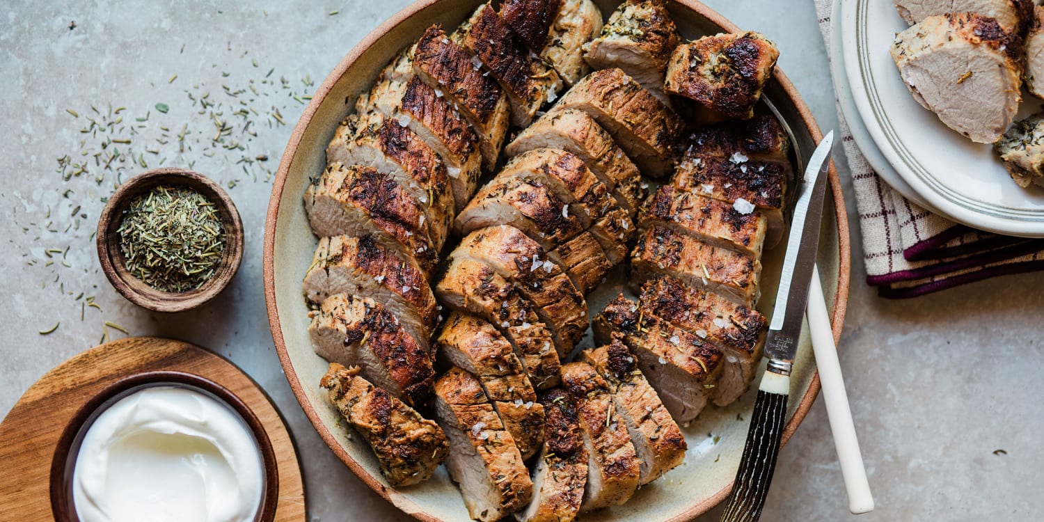 Marinate pork tenderloin in yogurt to make it the most tender