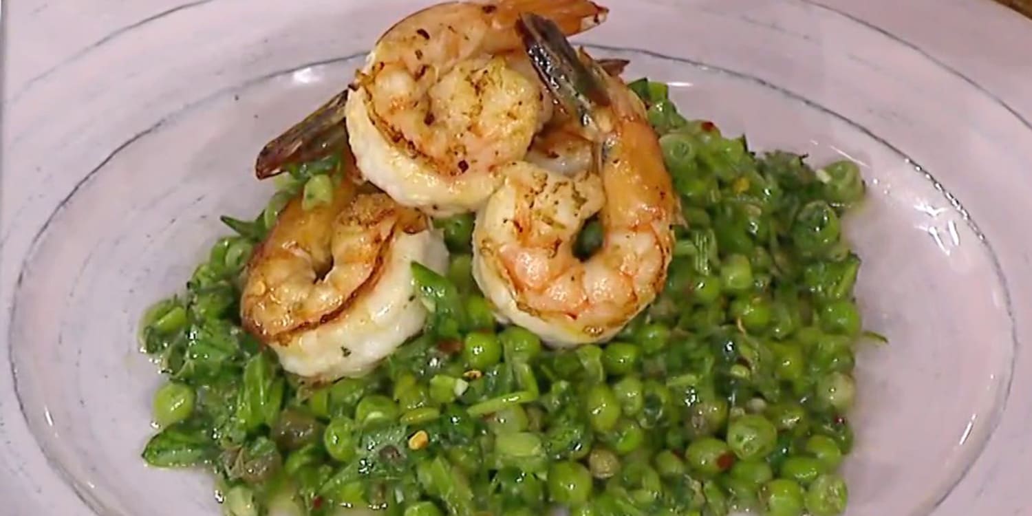 Send off summer with Alex Guarnaschelli's seared shrimp and snap pea salsa