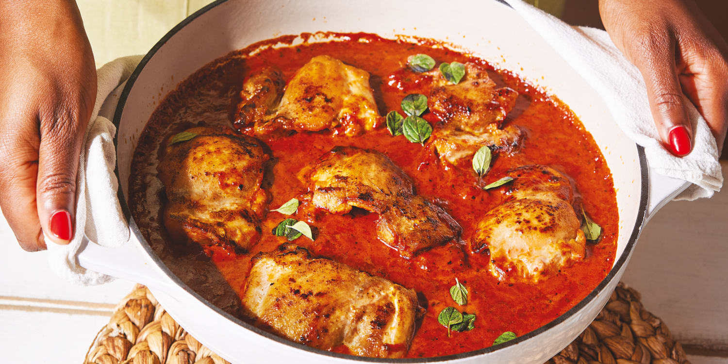 Red pepper vodka chicken is the creamy, spicy dinner you've been craving