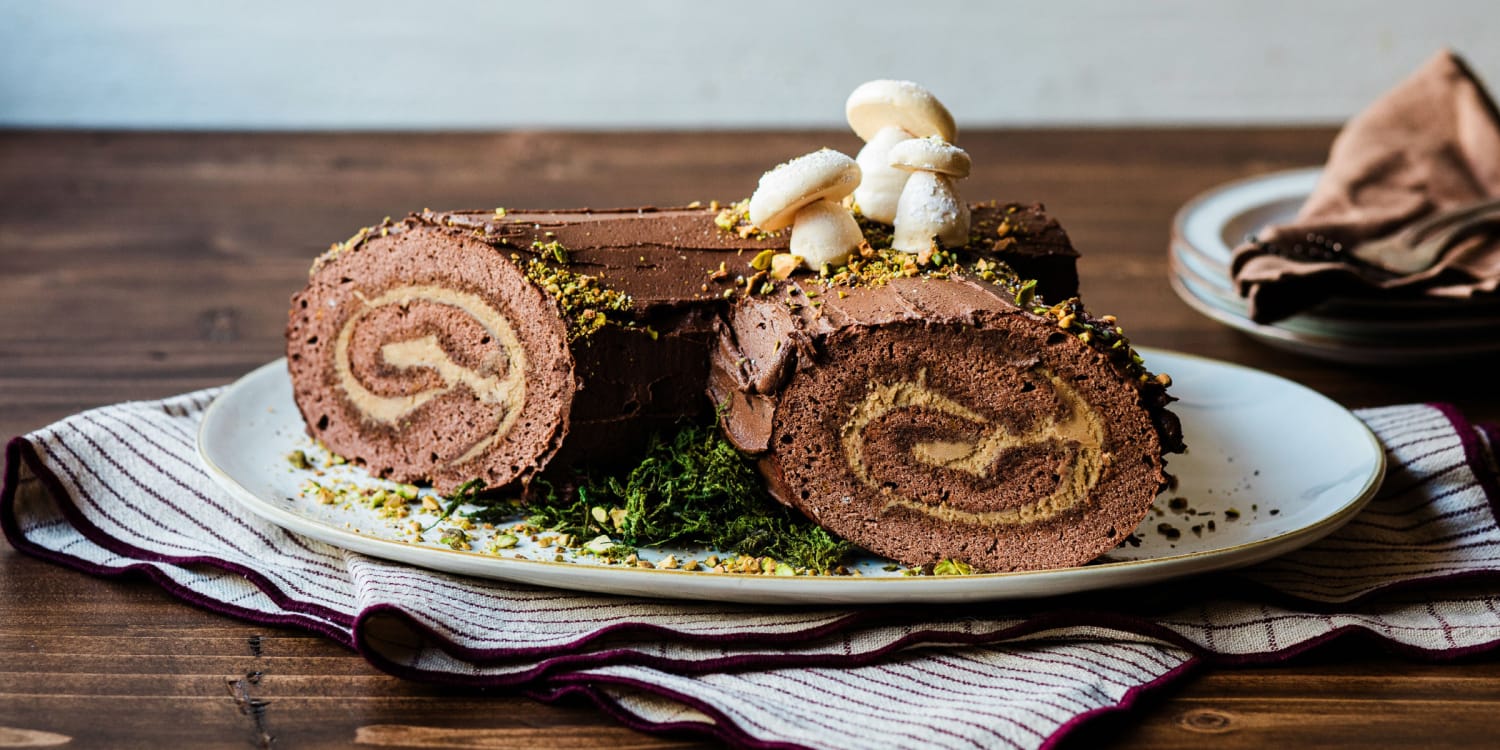 Christmastime is here! Bake a classic bûche de noël for festive fêtes