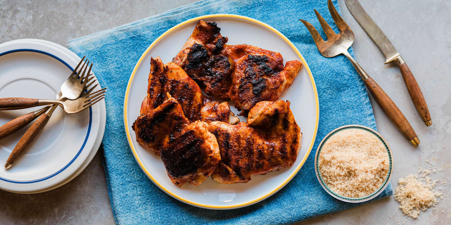 Quick and easy barbecue chicken thighs for summer dinners