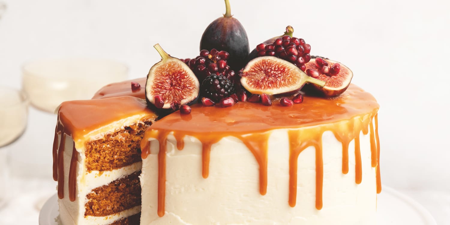 Caramel pumpkin layer cake is an autumnal showstopper