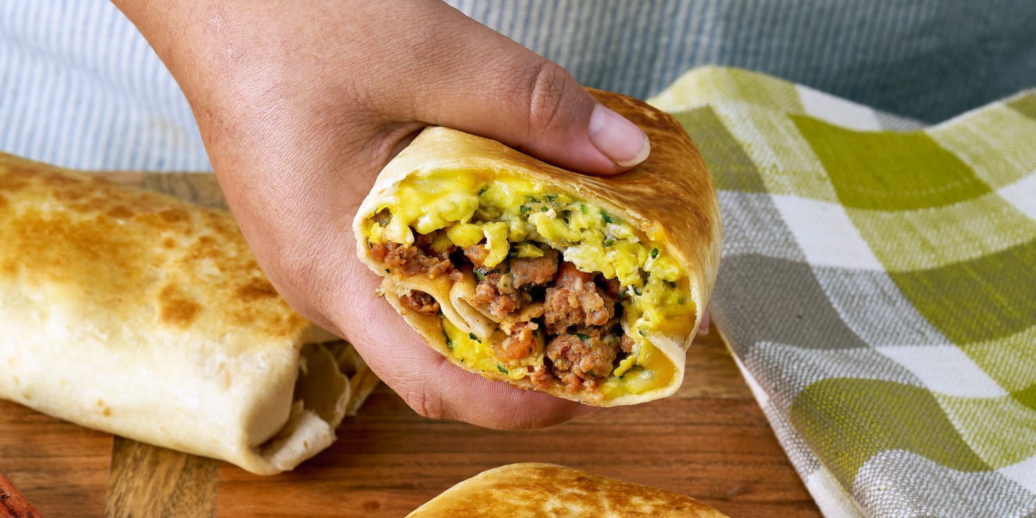 Al Roker's 'sunrise' burritos are filled with eggs, cheese and chorizo