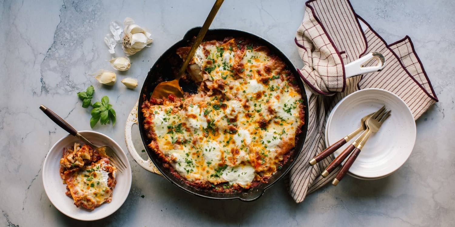 Lasagna in under one hour? Make this easy one-skillet version