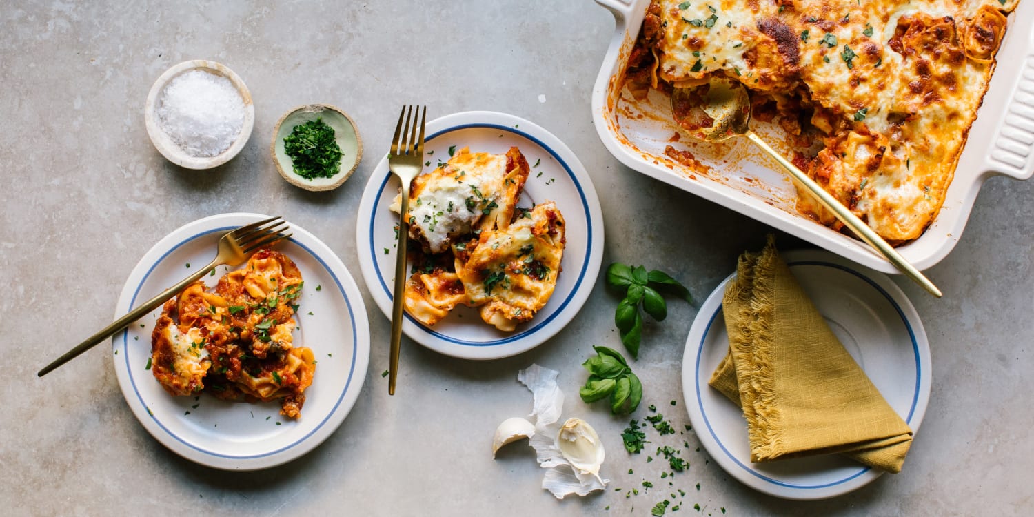 Transform store-bought cheese tortellini into a delicious skillet bake