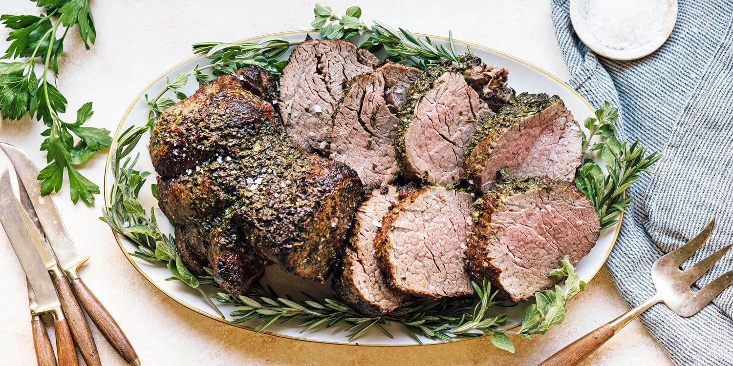 Celebrate the holidays with an impressive roasted beef tenderloin