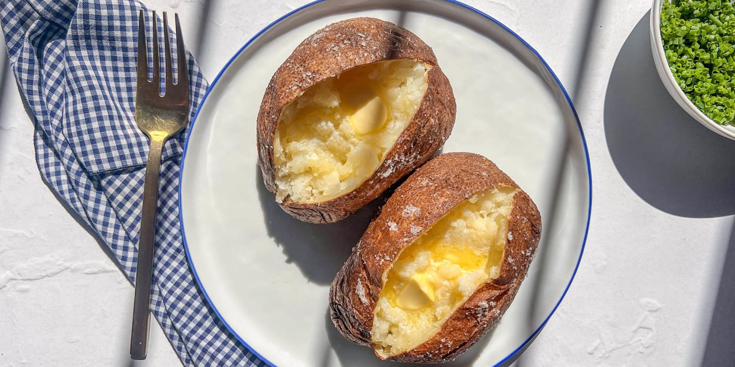 The best baked potatoes are made in an air fryer