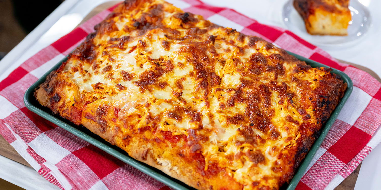 Dylan Dreyer's go-to game-day dish is Buffalo chicken focaccia