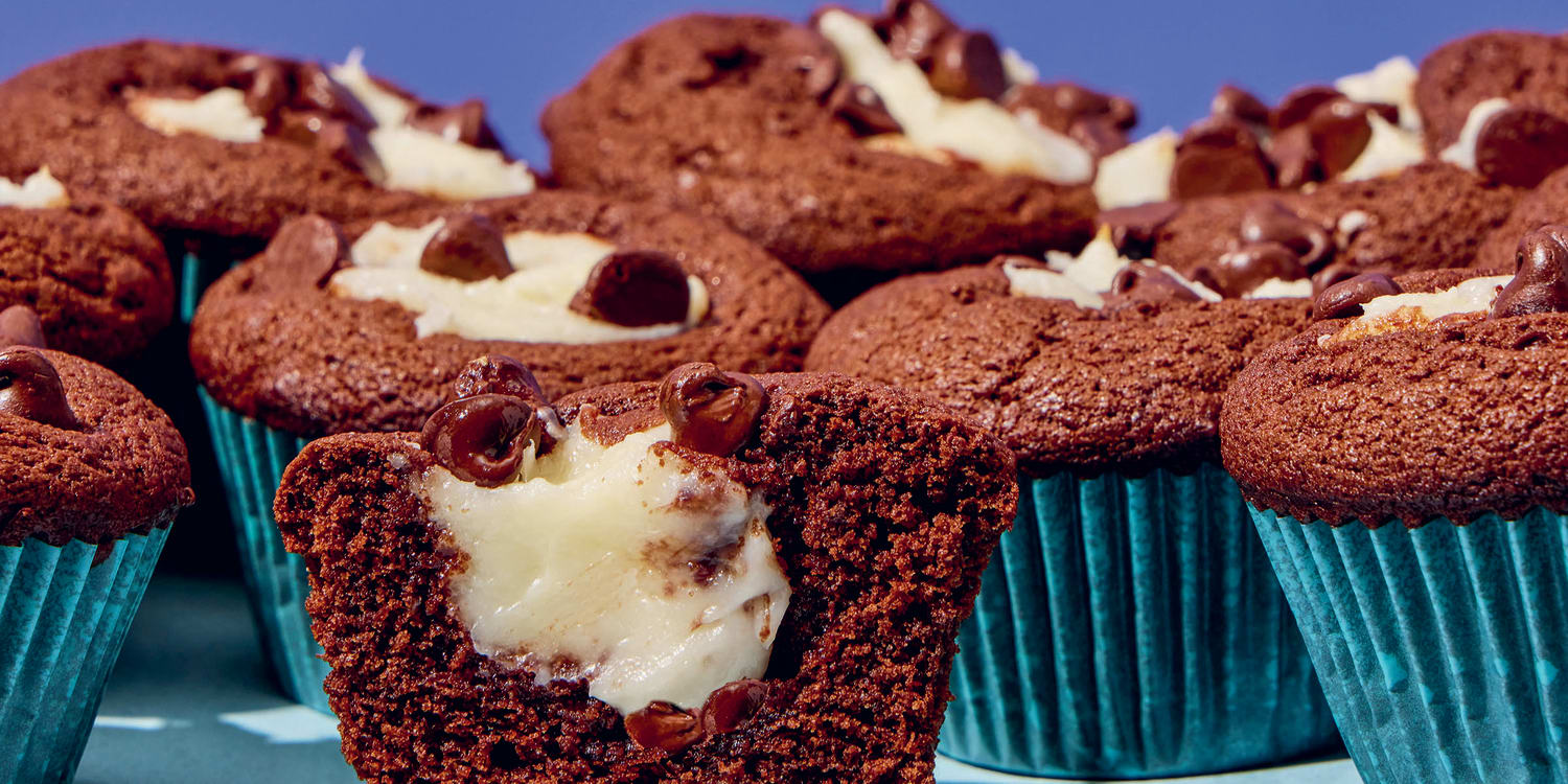 Christina Tosi's black-bottom cupcakes hide a creamy cheesecake surprise