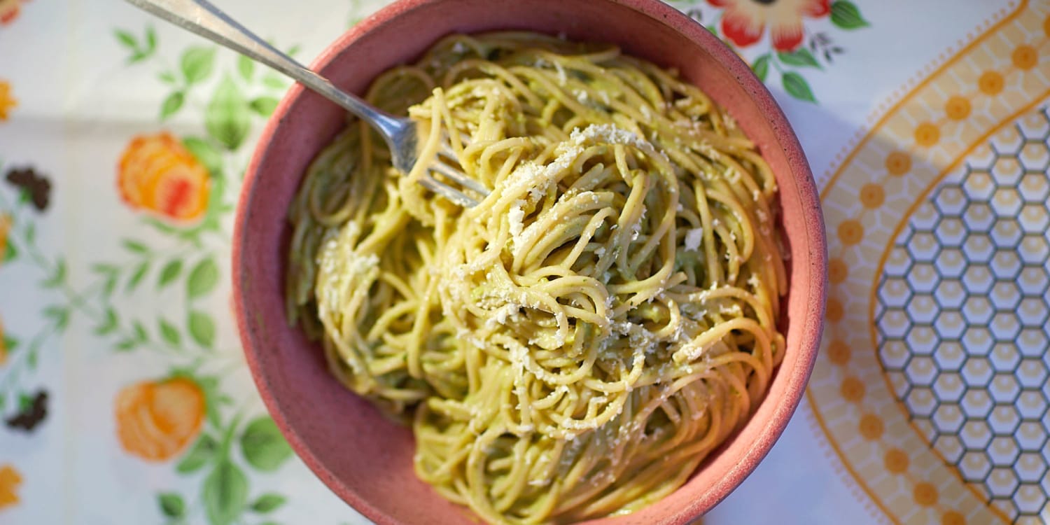 Bricia Lopez's family makes Mexican green spaghetti every Thanksgiving