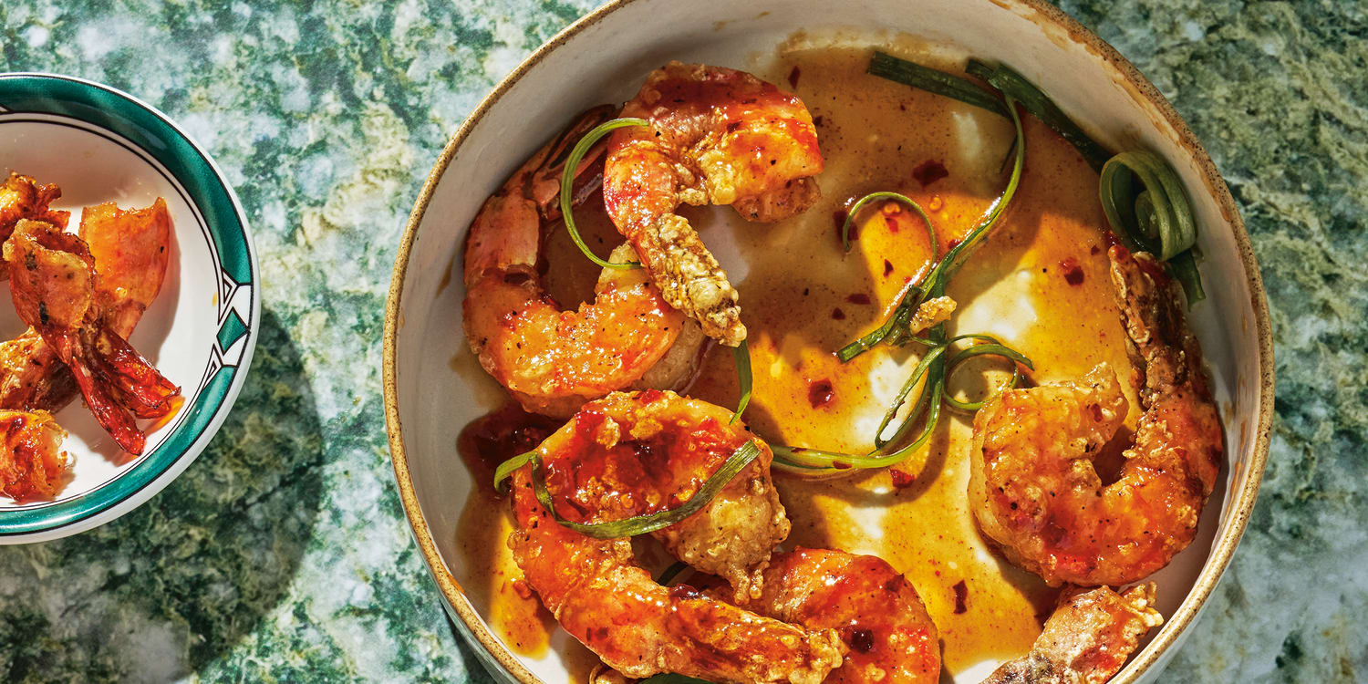 Get dinner on the table in a flash with this honey-glazed shrimp