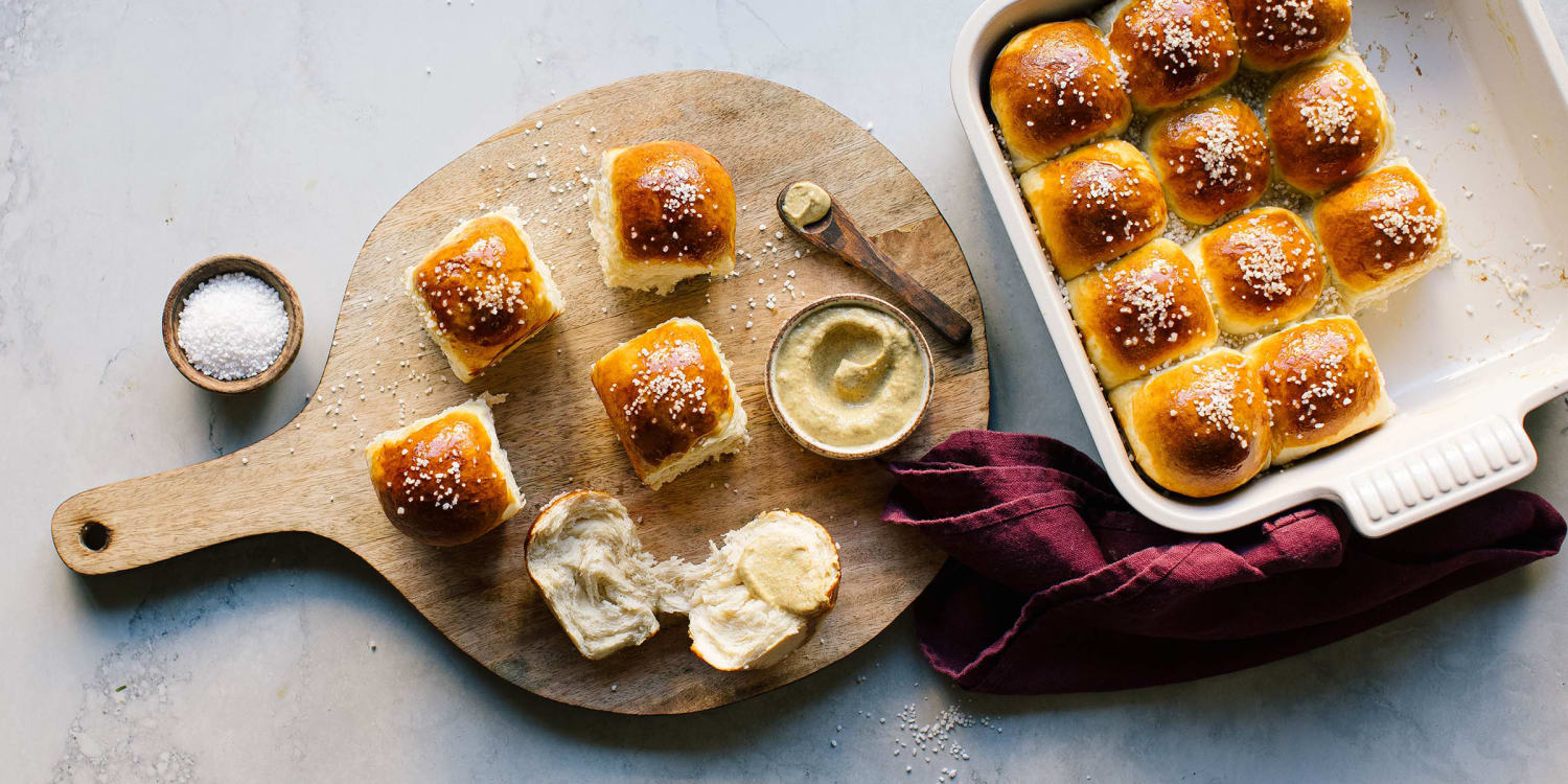 Fill your bread basket with these soft pretzel rolls