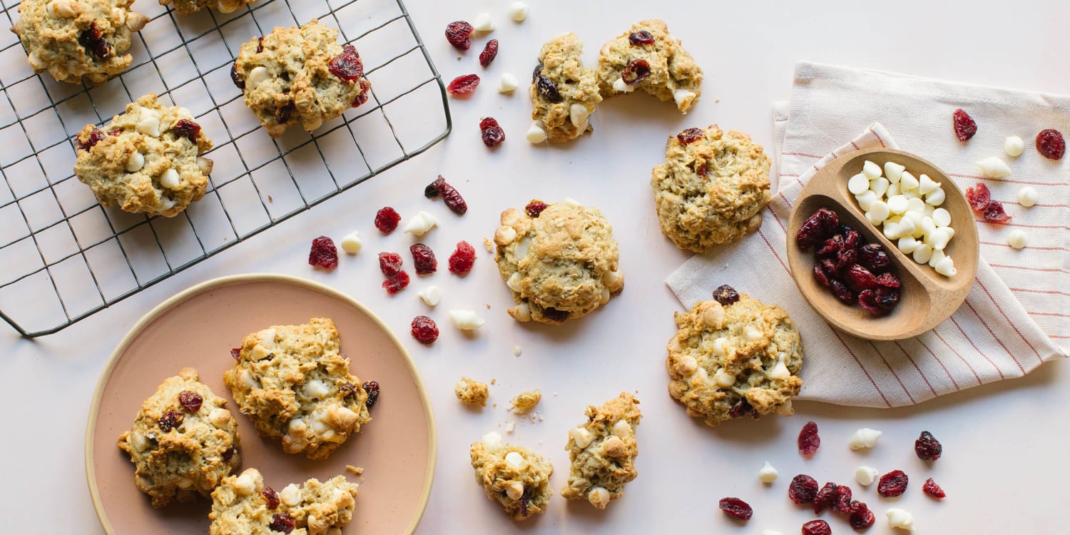 Time for holiday baking! Try our white chocolate and cranberry cookies