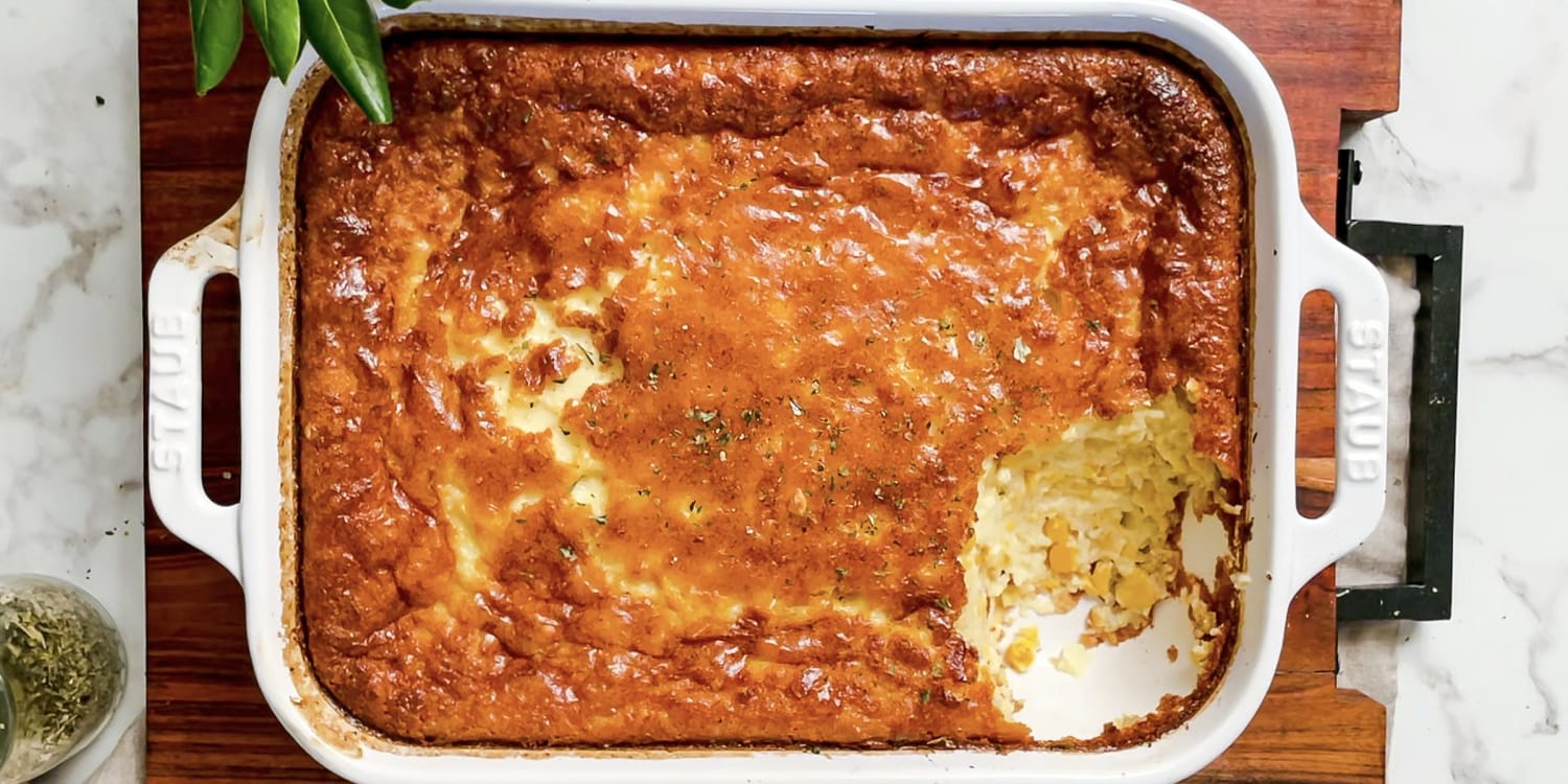 This creamy corn soufflé belongs on your Thanksgiving table